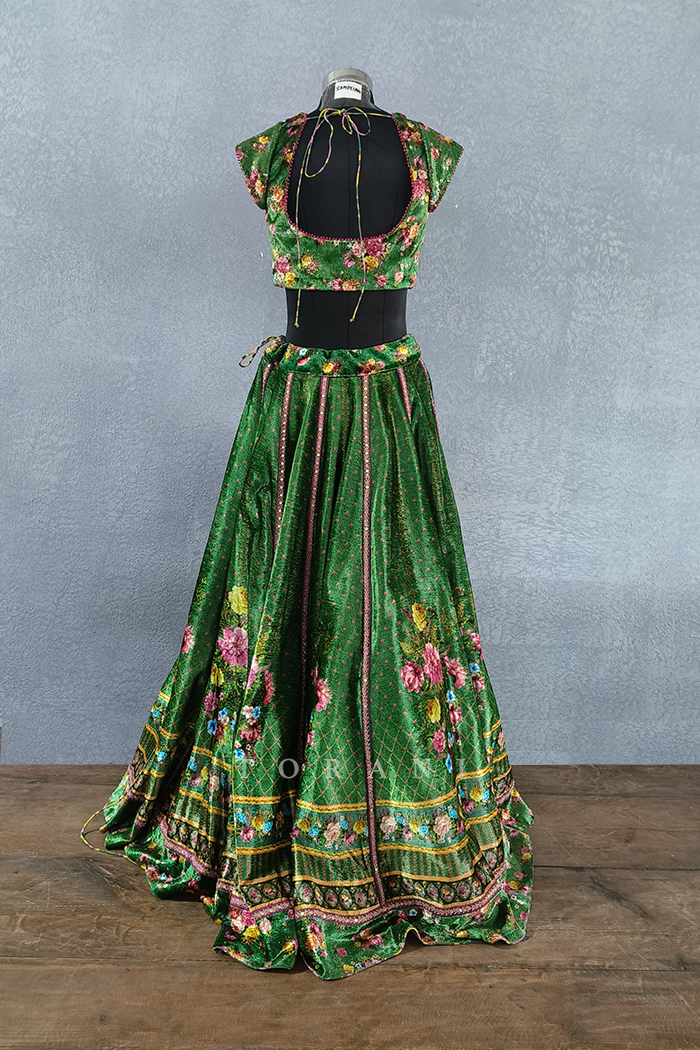 Panna Qurbat Blouse with Lehenga / Damage