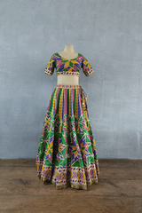 Sale- Navratan Shamiyana Lehenga Skirt and Blouse