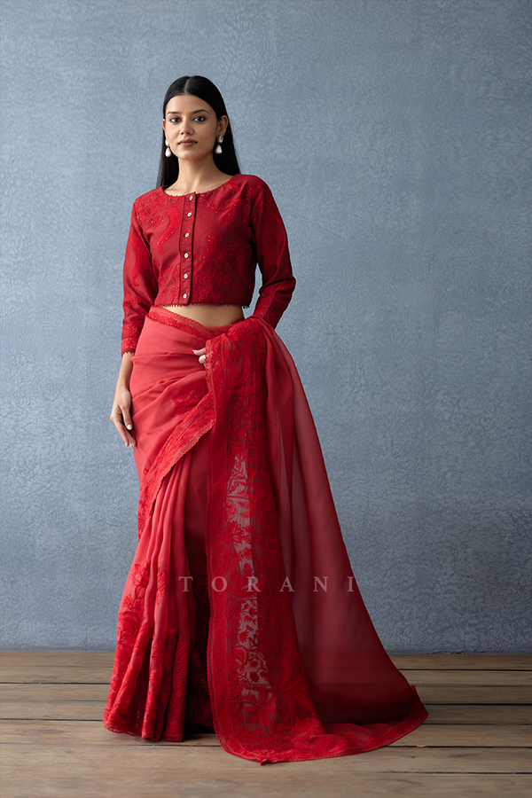 Gulmohar Dea Saree