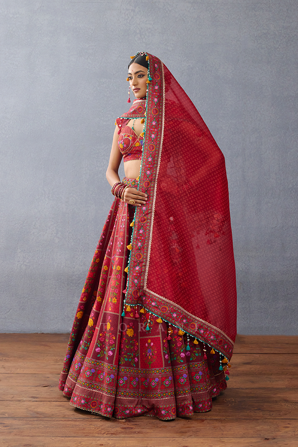 Dil Surkh Javeri Lehenga Set