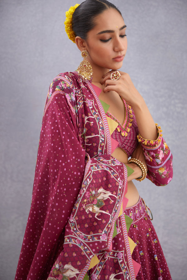 Manika Aoruni Lehenga Set