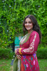 Hina Khan in DIL SURKH NIMAT ANARKALI SET