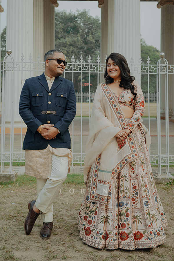 Shruti Menon In our Custom BADAMI TARINI LEHENGA SET