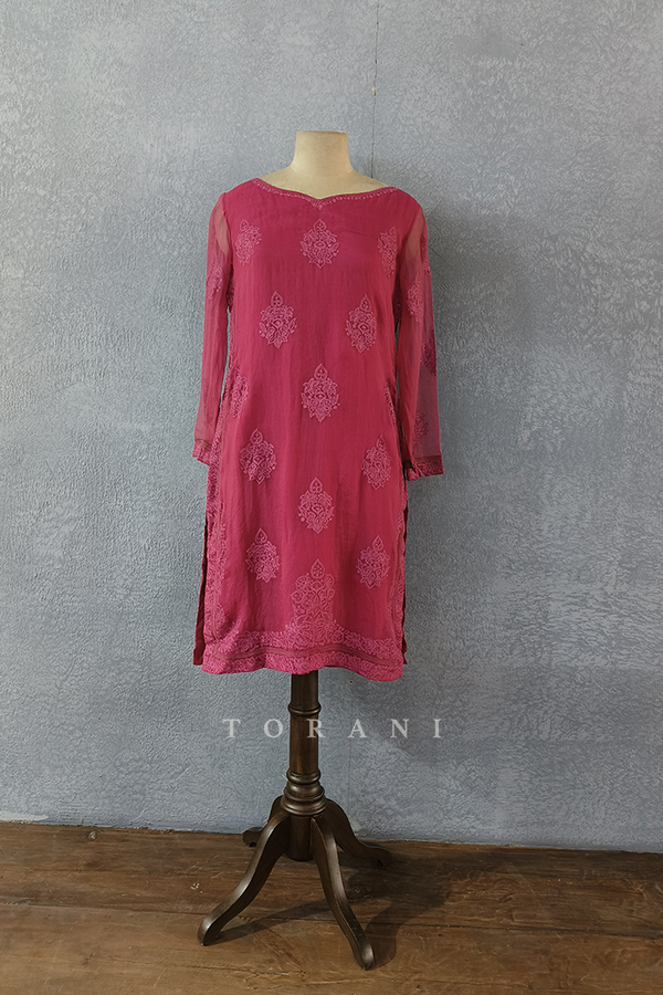 Sale - Gulkand Aadrita Kurta