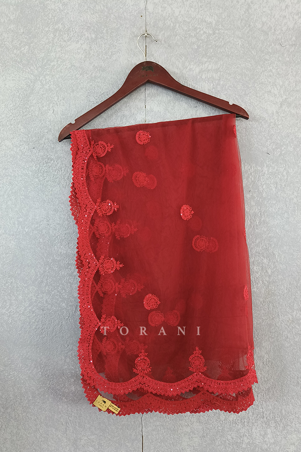 Sale- Surkh Saraha Dupatta