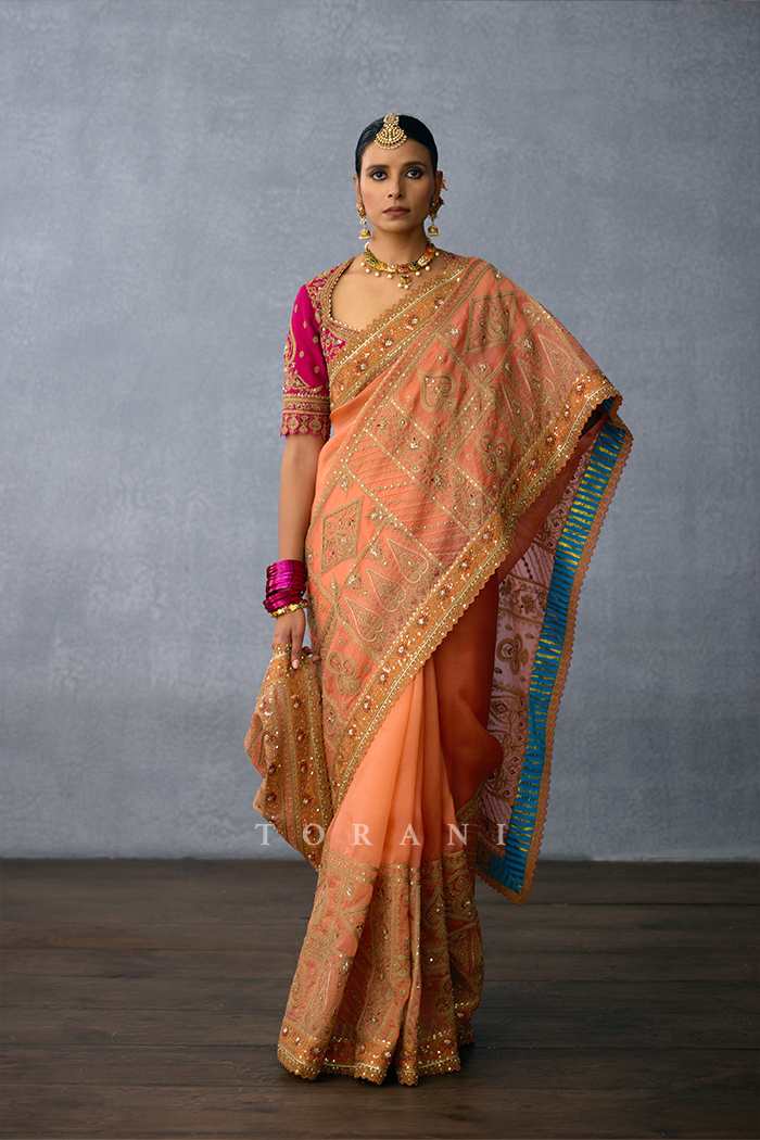 Gerua Keshavi Saree