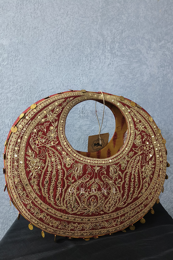 Gul-Kand Hobo Bag/ Damage