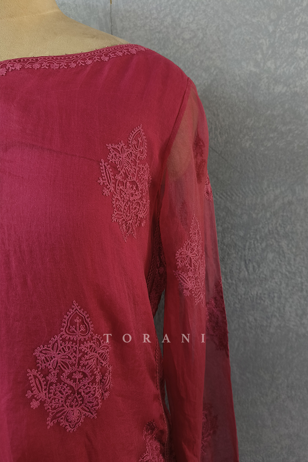 Sale - Gulkand Aadrita Kurta