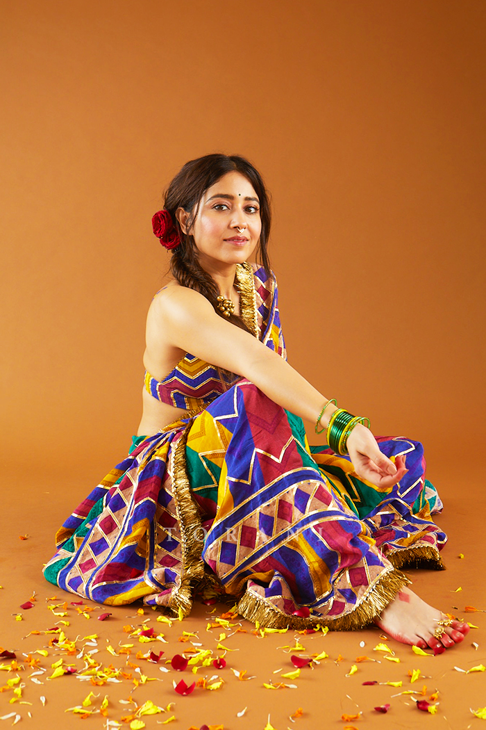 Shweta Tripathi in Our Satrangi Shamiyana Saree Set