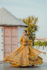 SRISHTI IN OUR SUNEHRA PADMINI LEHENGA SET