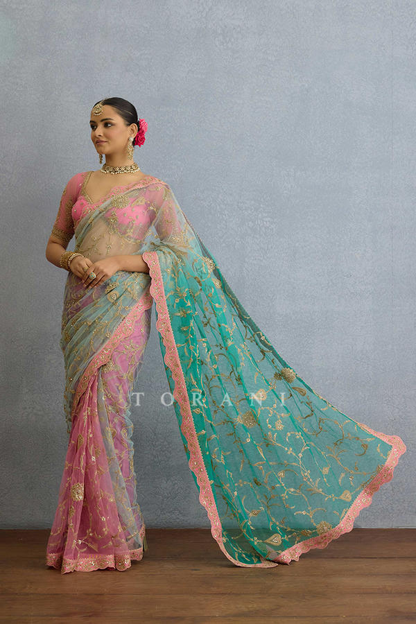 Sagar Poshaki Angia Saree