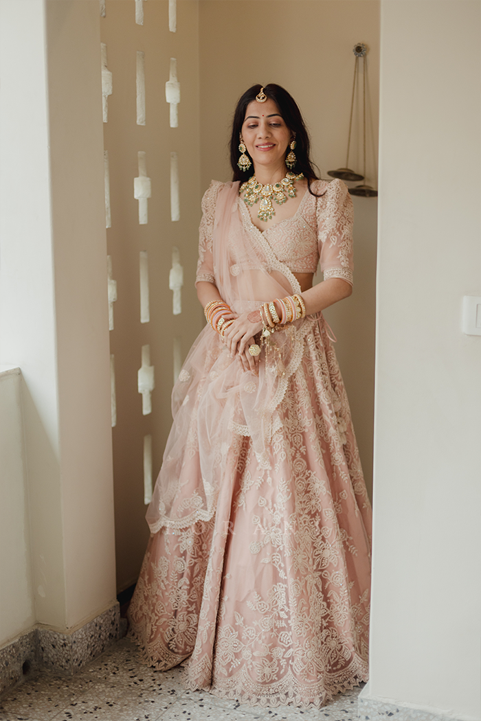 SHRUTI BHATIA IN OUR CUSTOM KANER HANSINI LEHENGA SET