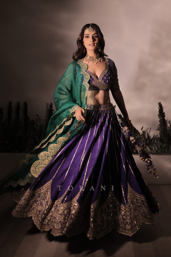 Aditi Mishra in our APARAJITA TALAT LEHENGA SET