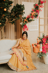 Jaskirt Nijjar and Family in Our Custom SUNEHRA Lehenga and KURTA Sets