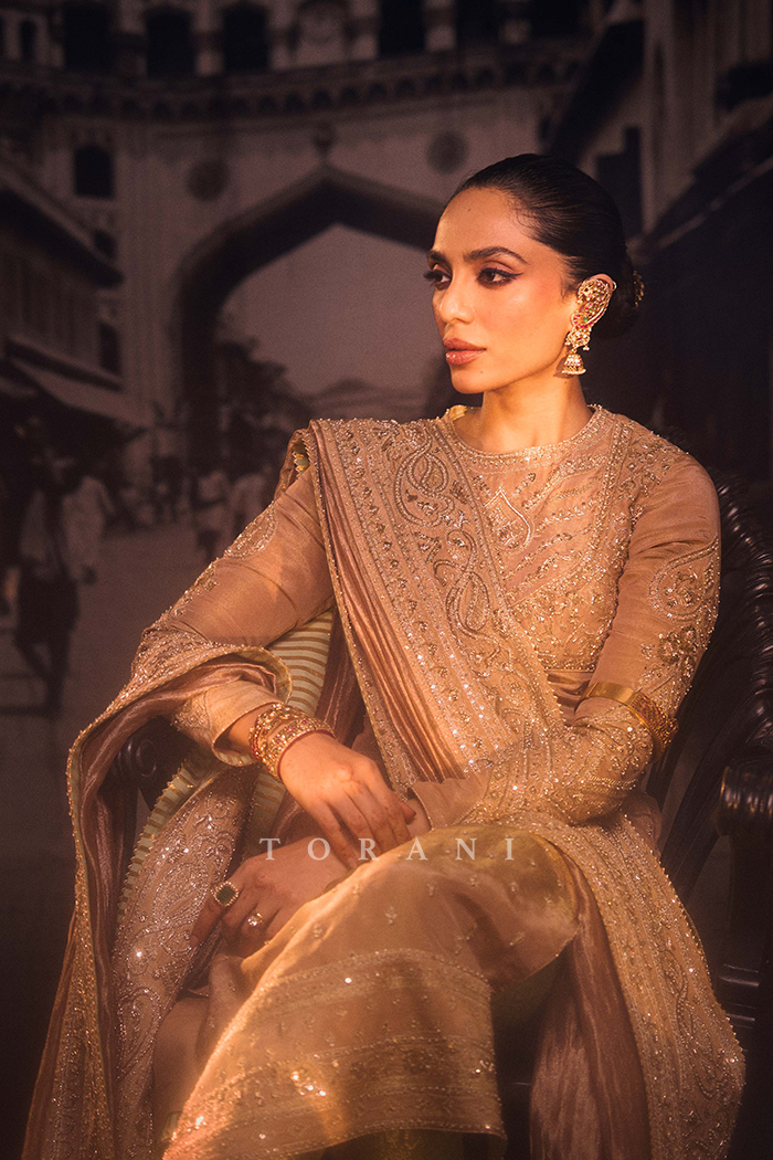 Sobhita Dhulipala in our Talai Jahaanaara Custom Khada Dupatta & Kurta Set