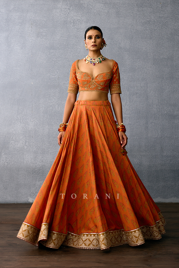 Gerua Janma Lehenga Set