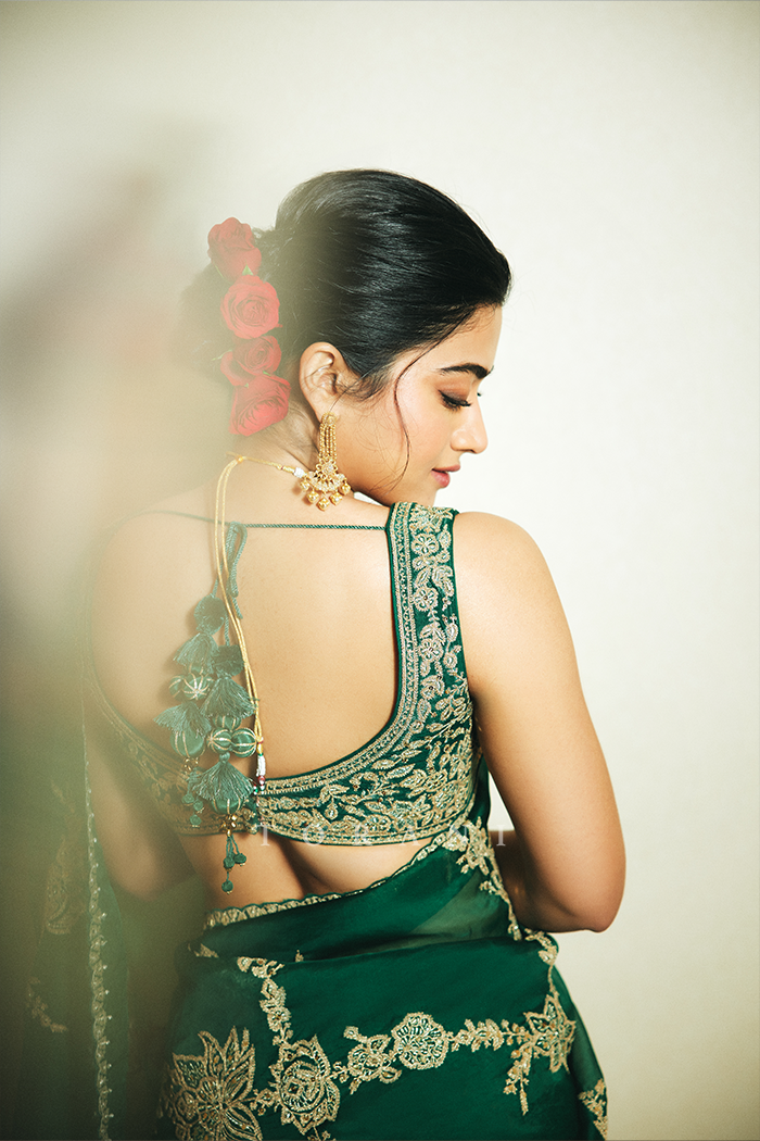 Rashmika Mandanna In our Samze Miral Saree Set