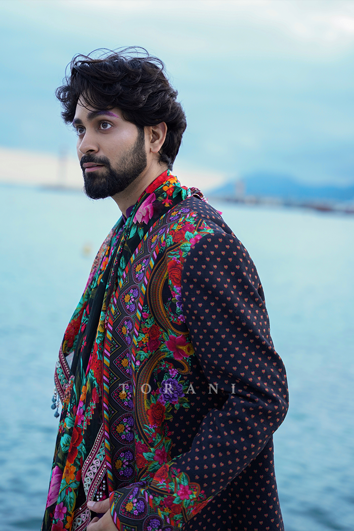 Ankush Bahuguna In Our Dil Shaad kusha Bahman Jacket set