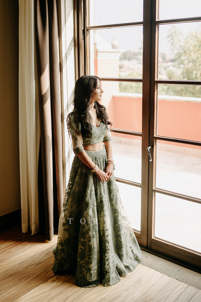 SAMANTHA HOSSAIN IN OUR JAITUNI HANSINI LEHENGA SET