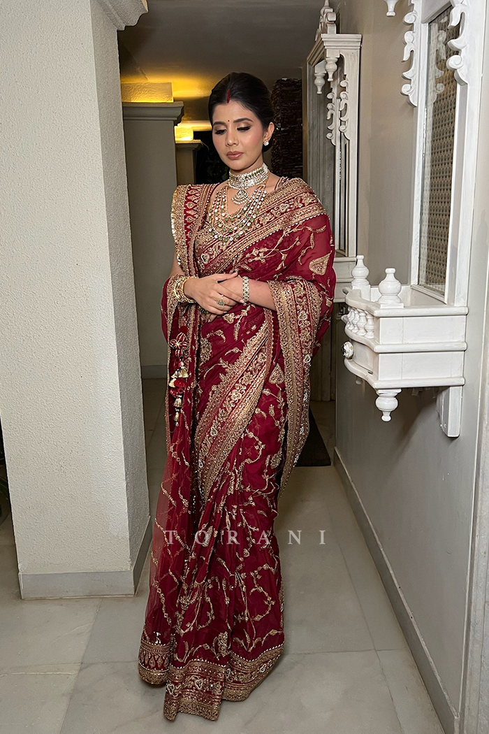 Deval Ayachi In our Custom Shamse Ilina Saree Set