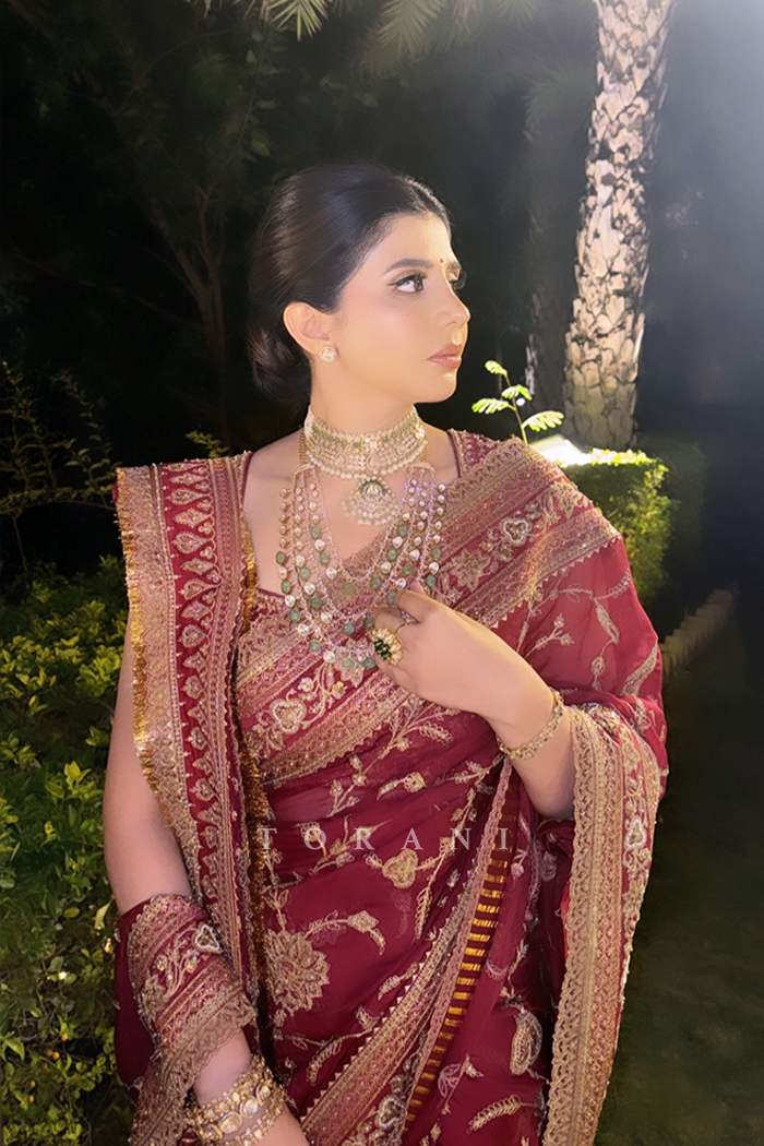 Deval Ayachi In our Custom Shamse Ilina Saree Set