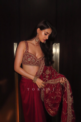 Disha Patani In our Lohit Lasya Saree set