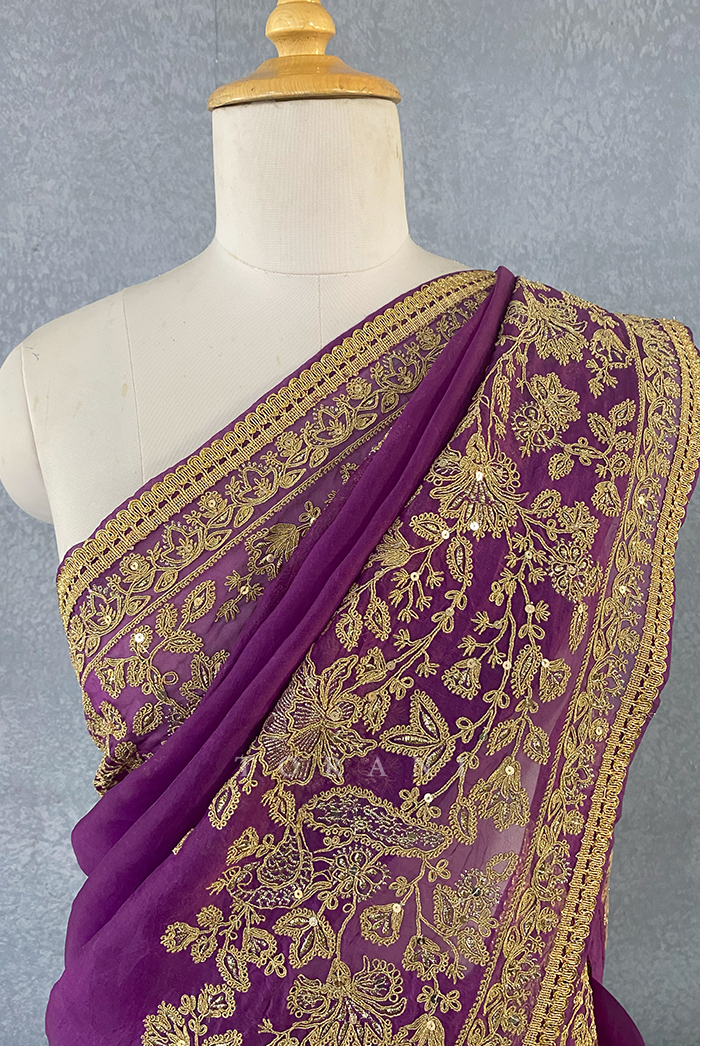 Gul-Rez Yashoda Saree / Damaged