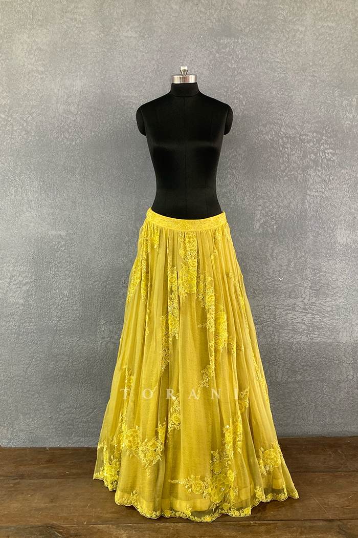 Nargis Darya Lehenga Skirt with Odhni/ Damage