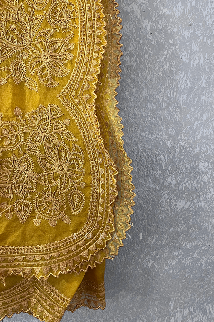 Sunehra Sutlej Anarkali Dupatta/ Damage