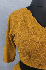 Sunehra Advaita Blouse with Lehenga/ Damage