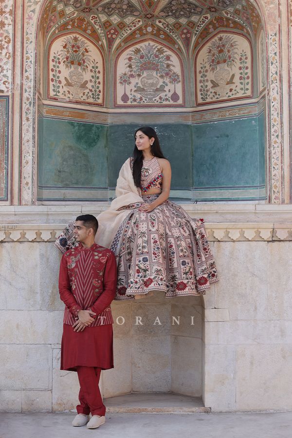 Megha and Dillan Patel In Our Badami Tarini Gudhal Amardeep Set