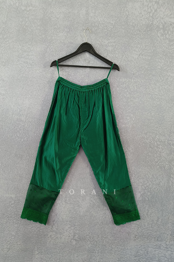 Sale- Sabz Abhra Pants with Dupatta