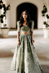 SAMANTHA HOSSAIN IN OUR JAITUNI HANSINI LEHENGA SET