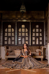 Simran Makhijani in our custom Hayat Noor Lehenga Set