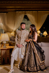 Simran Makhijani in our custom Hayat Noor Lehenga Set