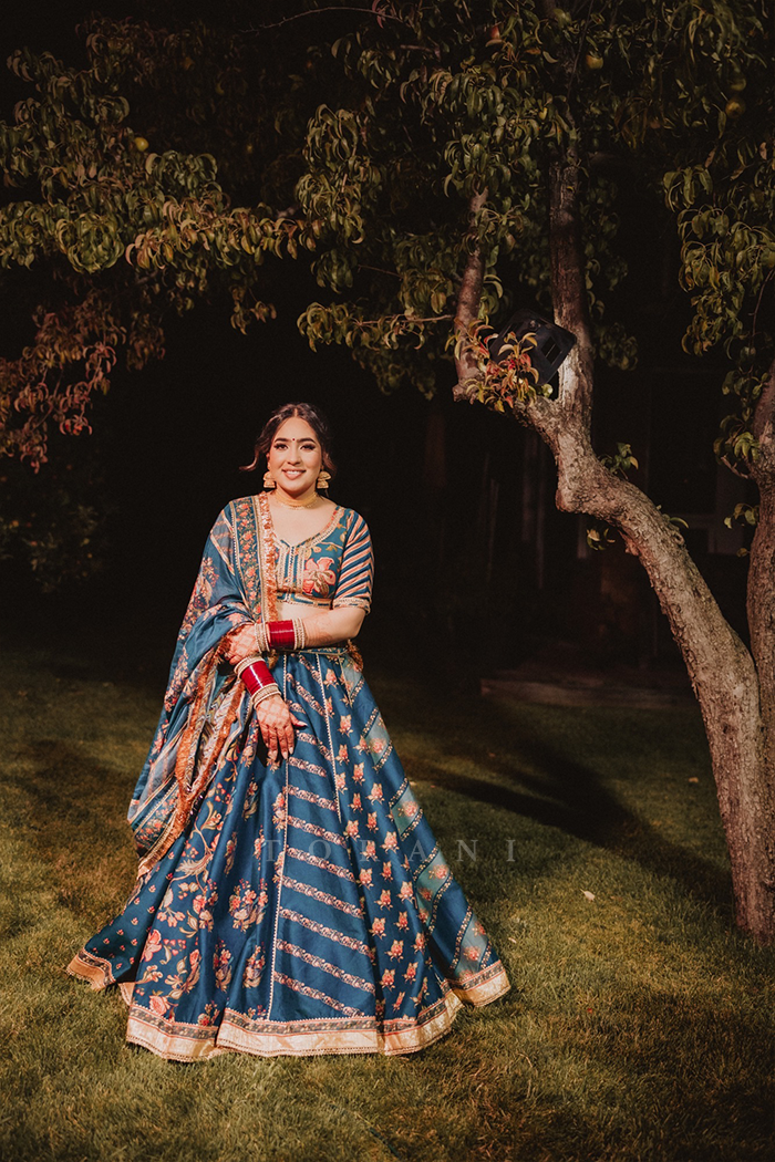 SIMRAT SAHOTA in our Neelam Waheeda Lehenga Set