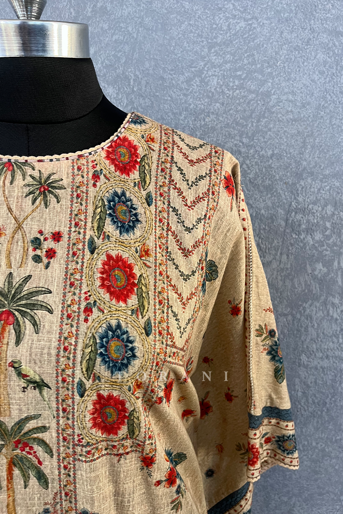 Sale - Badami Mahtaab Kaftan