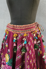 Sale -Manika Saadat Gul Lehenga Skirt