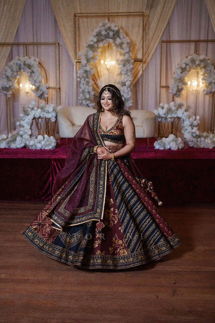 Gauri Kumar in our Custom Gulnar Khurshid Lehenga Set