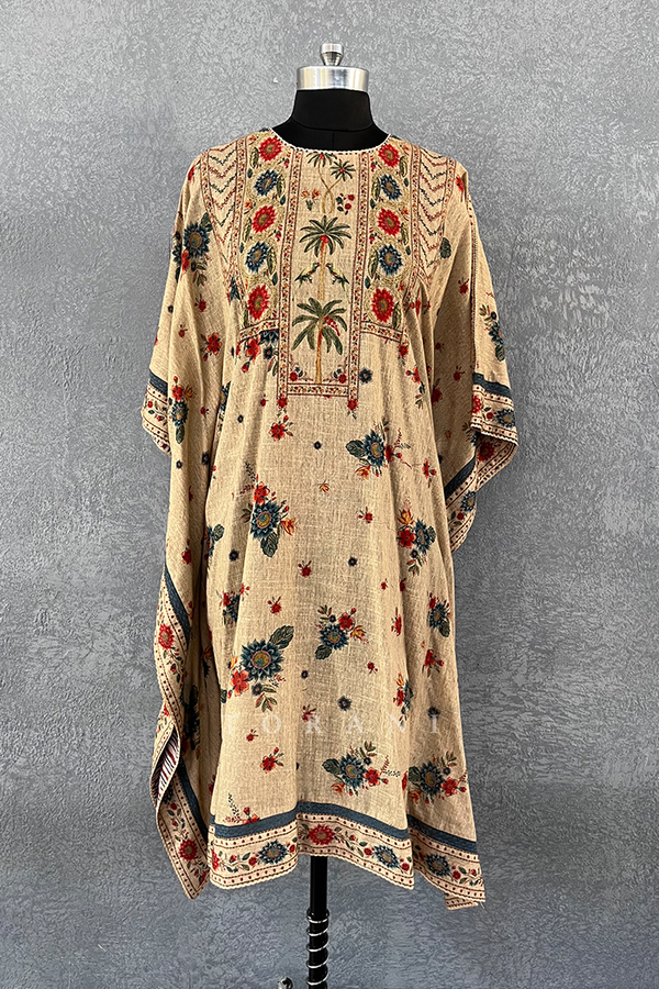 Sale - Badami Mahtaab Kaftan