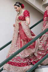 Meghna Sharma in our Custom Bridal Lehenga Set