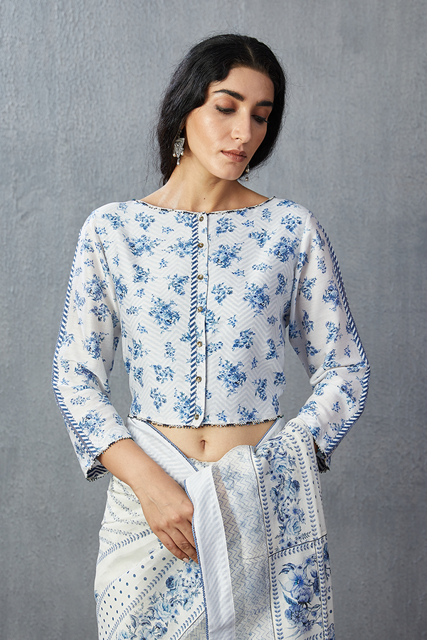 Sale- Neeli Booti Rupi Blouse