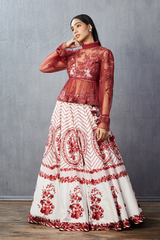 Sale-Bhuri Gauraiya Poulami Lehenga Set