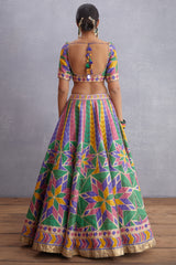 Sale- NAVRATAN SHAMIYANA LEHENGA SET